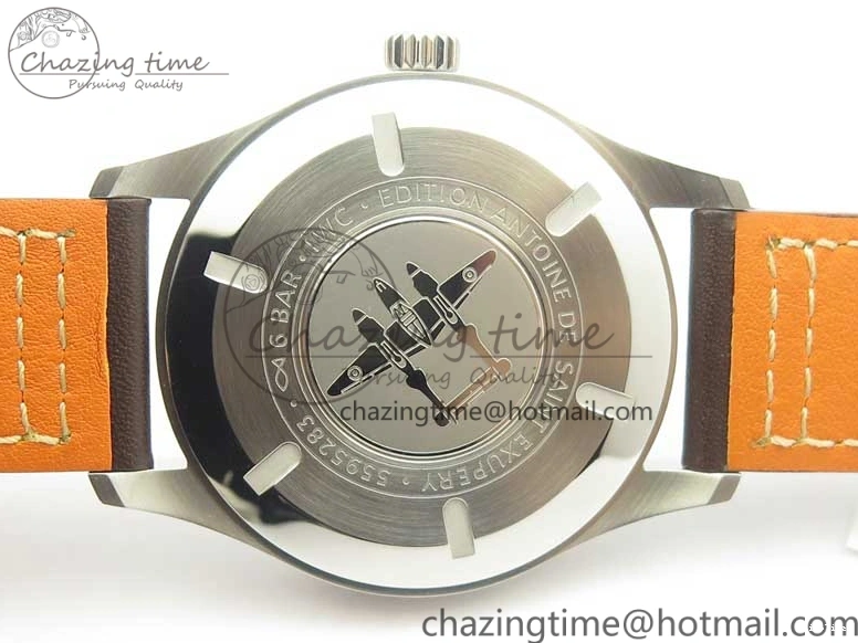 MIROTIME 0310 Practical MARK XVIII ANTOINE DE SAINT EXUPÉRY IW327003 SS MKS 1:1 Best Edition on Brown Leather MIYOTA 7193